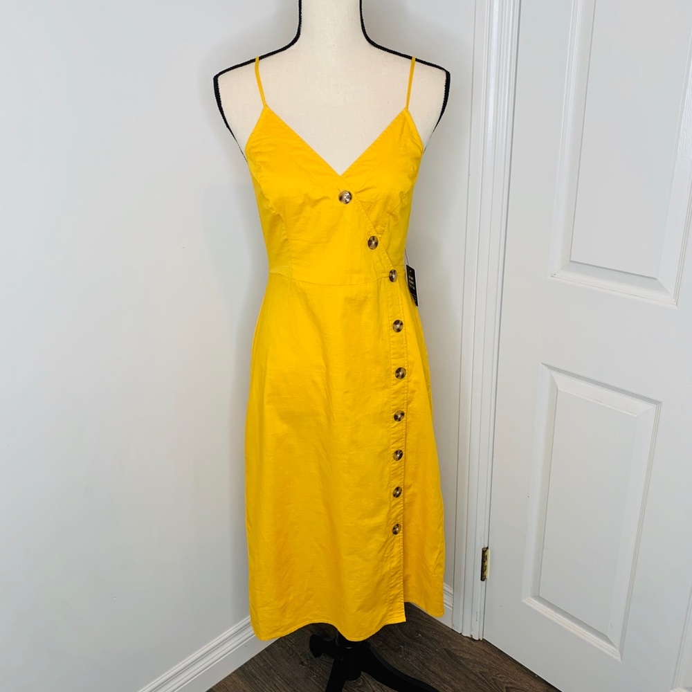 Spaghetti strap midi length dress